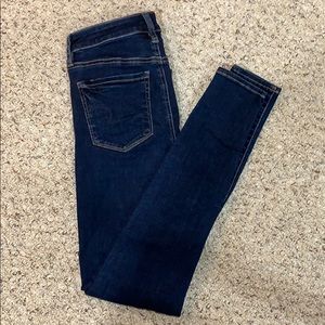 America Eagle stretch super high rise jegging.